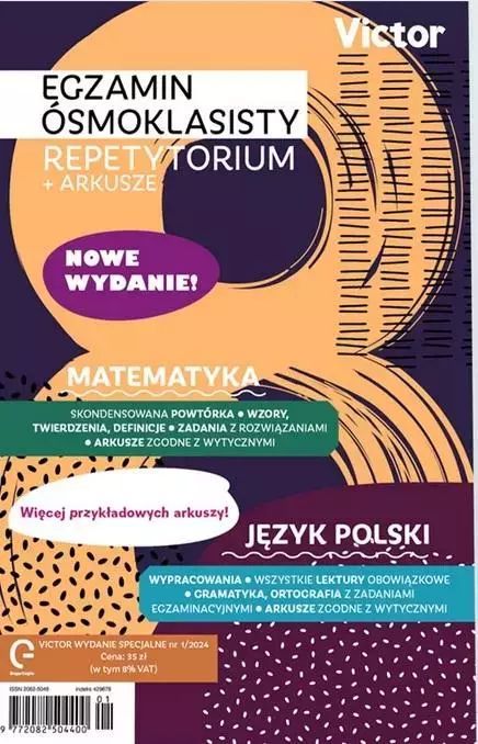 Egzamin ósmoklasisty. Repetytorium+arkusze 1/2024. Cogito