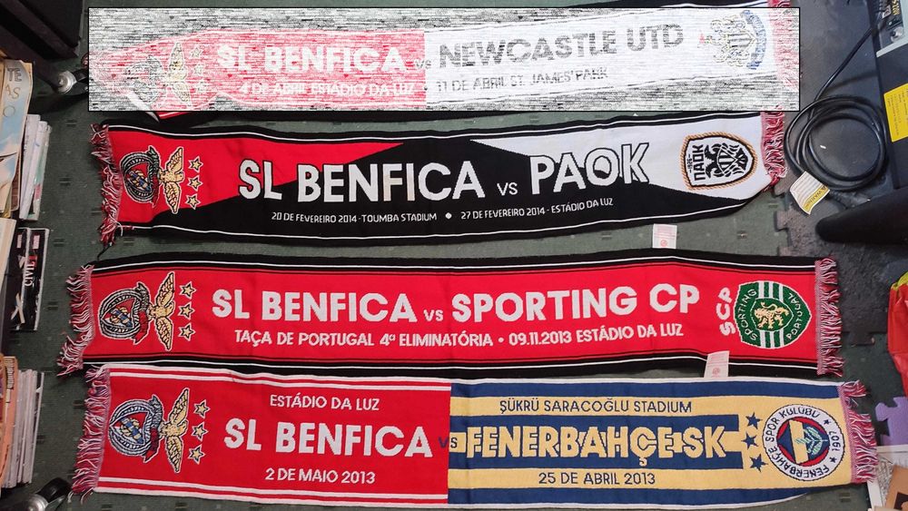 Lote 8 Cachecóis do S. L. Benfica