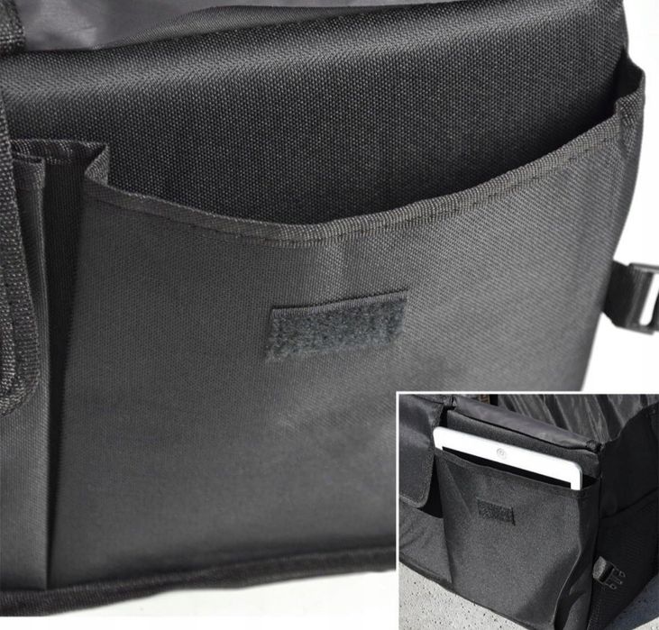 Torba organizer bagażnika samochodu AUTA KUFER XL usztywniony czarny