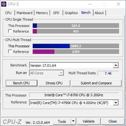 Intel Core i7-8700 | 6 Núcleos 12 Threads | 12 MB cache | até 4.6 GHz