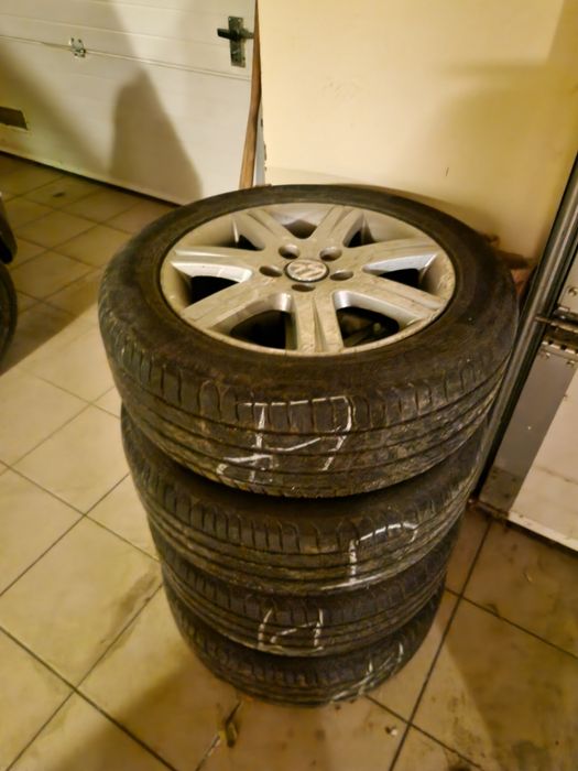 Alufelgi Vw 5x 112 z oponami MICHELIN  16"  lato uzywane