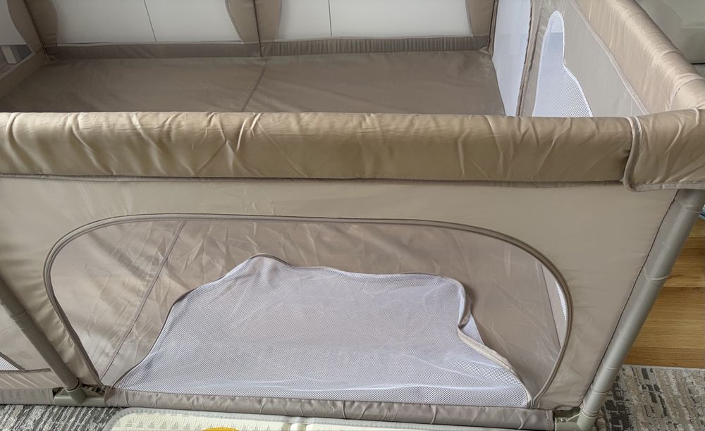 Kojec dla dziecka Lionelo Willow XL 207x187 Beige Sand
