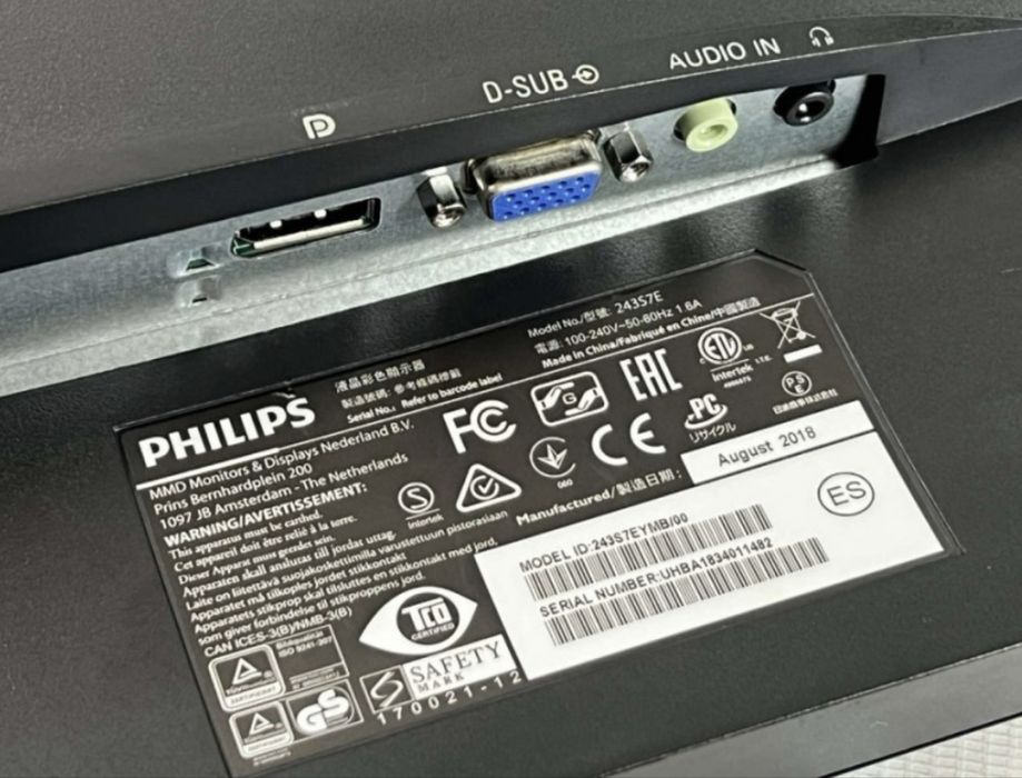 Монітор 24" Philips 243S7E IPS Widescreen