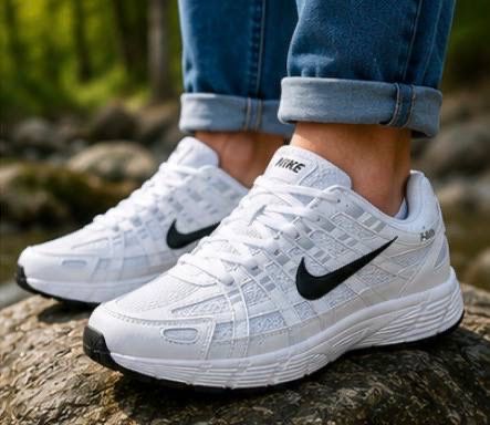 Белые спортивные красовки найк п 6000 nike p-6000 легкий летний вариант красовок найк найки мужские подростковые топ модель