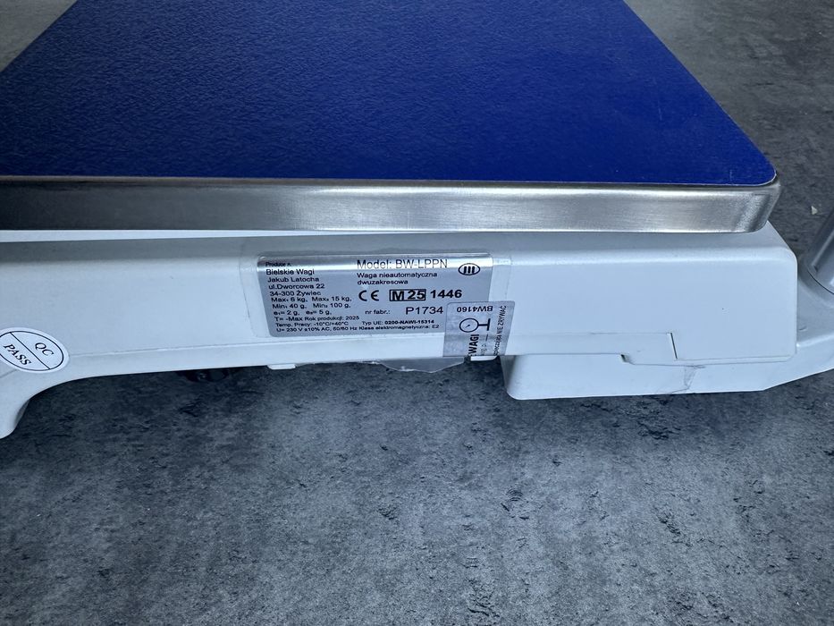 Waga sklepowa z legalizacja i wysięgnikiem