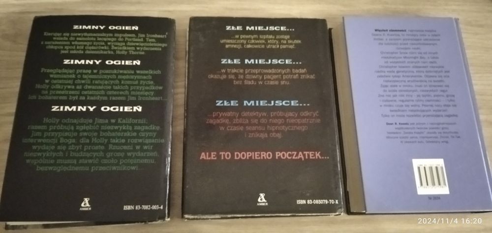 Horrory zestaw Dean Koontz 3 sztuki