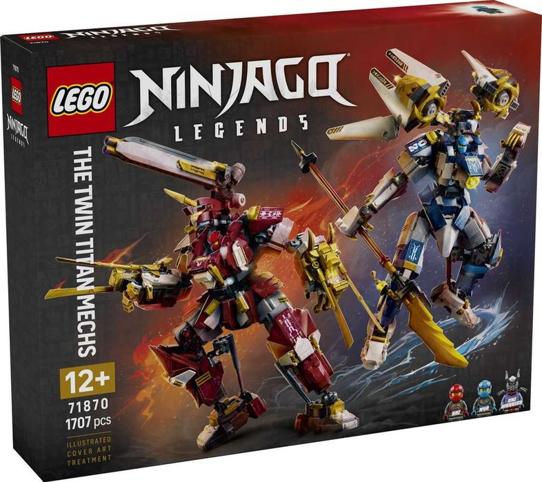 Конструктор LEGO NINJAGO LEGENDS 71870 Близнюки роботи-Титани