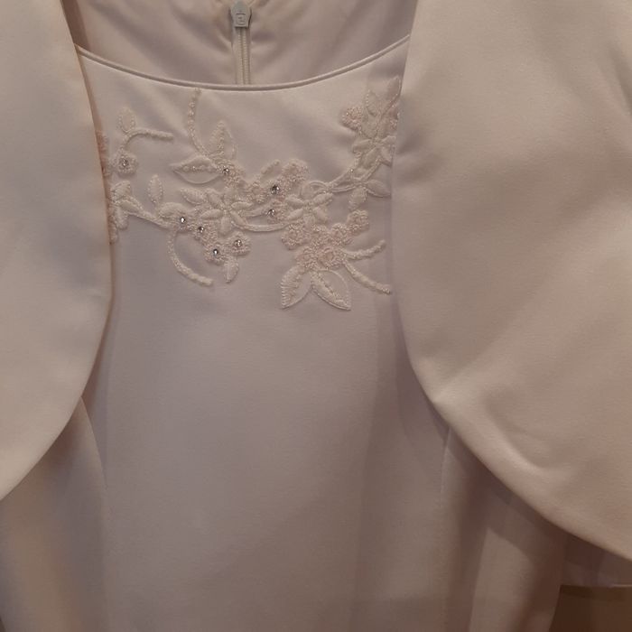 Sukienka komunijna rozm.140-146 z dodatkami.