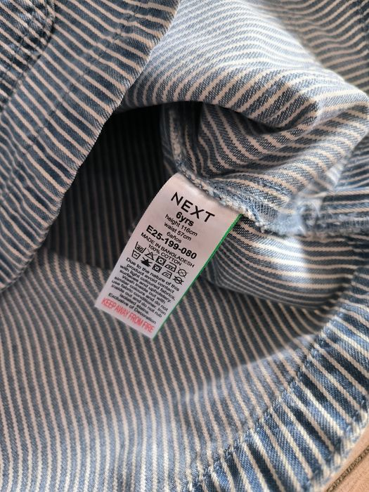 Нова джинсова куртка  Next сорочка для дівчинки  6 років джінсівка