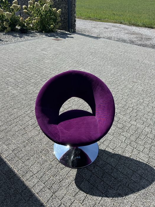 Fotel obroty tapicerowany