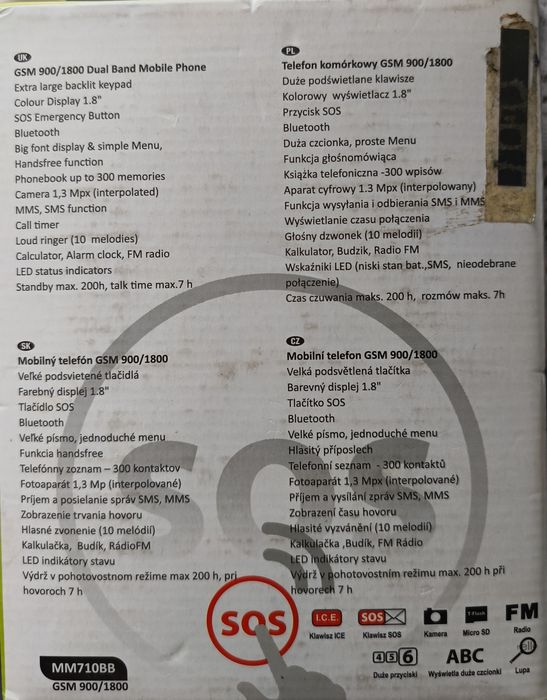 Telefon MaxCom MM710BB