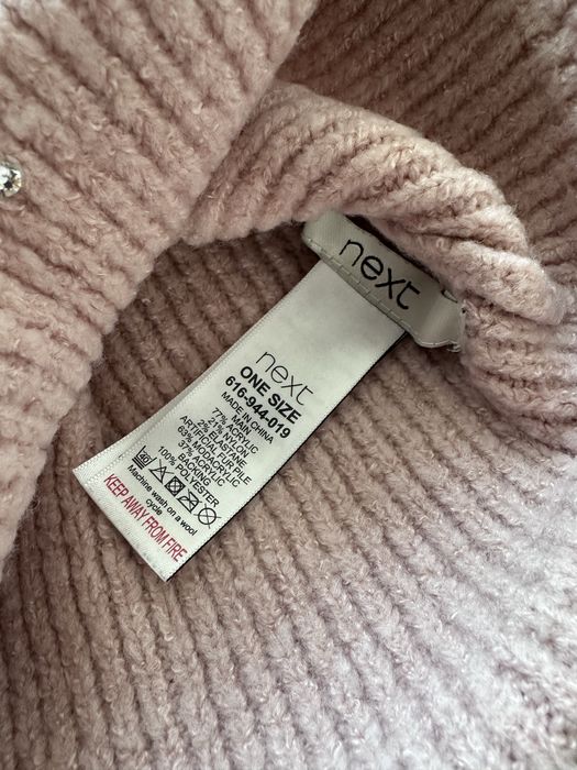 Czapka next cyrkonie komin reserwed akryl