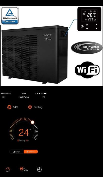 Basenowa pompa ciepła, 3 letnia ,Fairland, 10KW, 3 letnia, sprawna