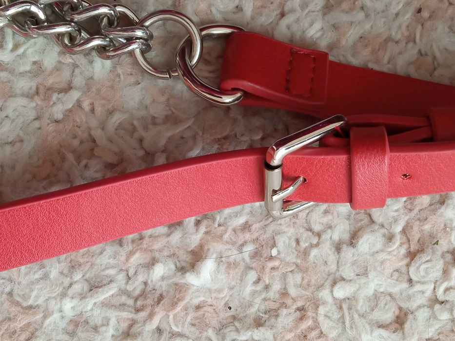 Parfois Torebka na ramię mała Kopertówka brązowa w kropki 20 x 9 x 13