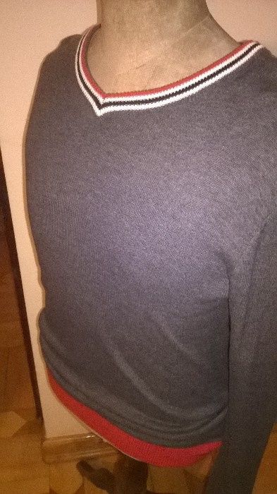 sweter męski cropp S szary