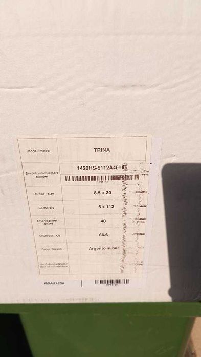 Nowe alufelgi Diewe Trina 20 5x112 Audi Seat Skoda VW Mercedes