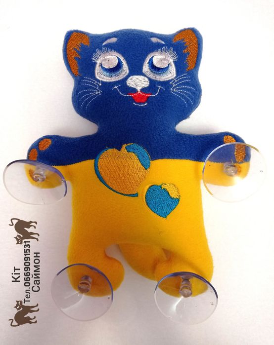 Кіт Саймон. Іграшка на скло.