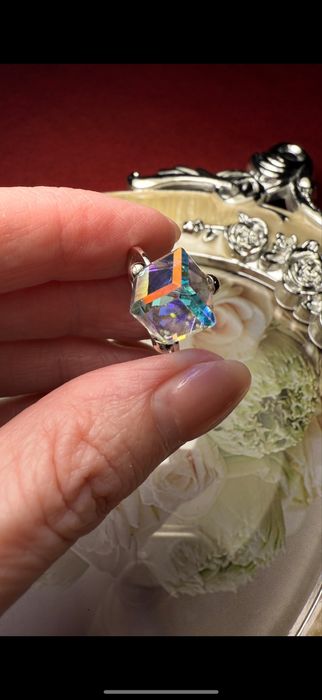 Срібна каблучка з раухтопазом