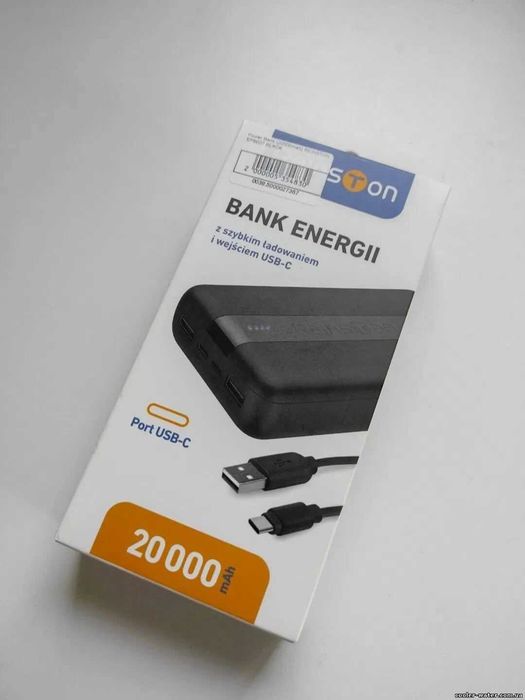 Power Bank ReinsTon EPB027 20000 mAh Black зовнішній акумулятор