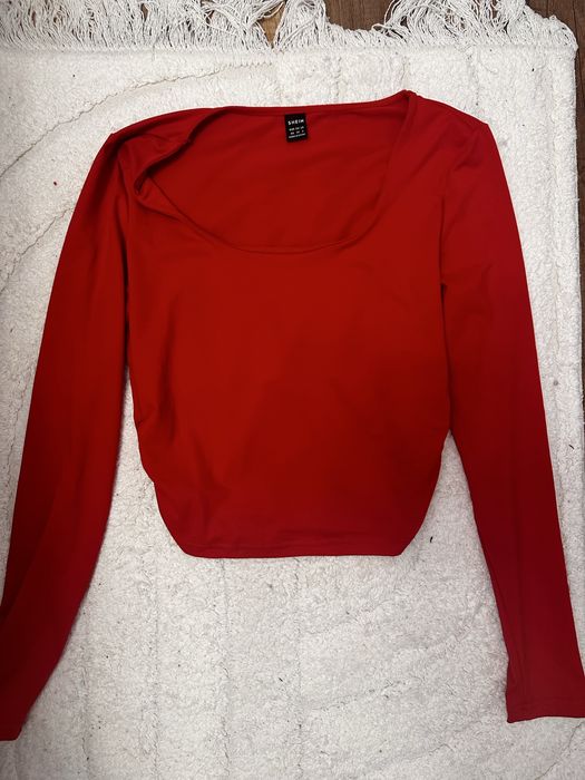 Crop top shein z marszczeniem xs 34