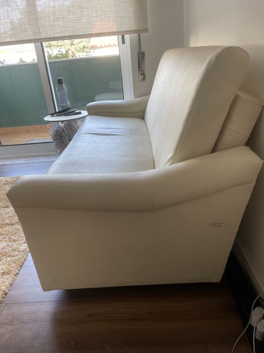 Sofa e poltrona beje