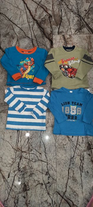 Bluzka chłopięca r.68-zestaw 4 szt