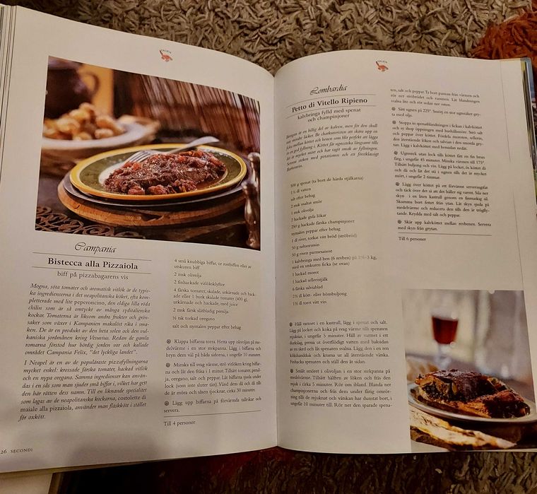 Livro culinária italiano