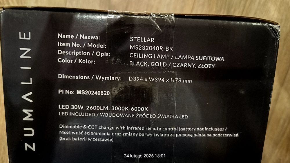 Lampa sufitowa led+ pilot