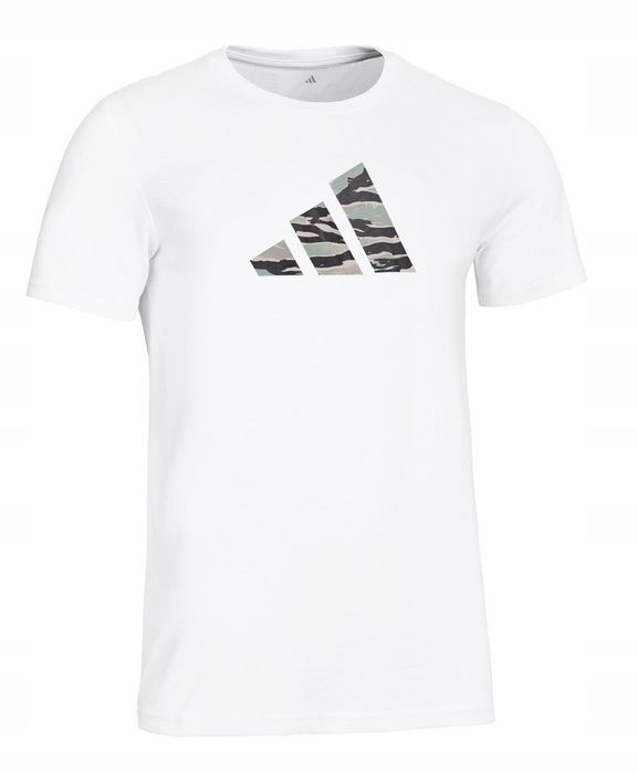 Adidas Męska Koszulka Bawełniana T-Shirt Z Nadrukiem Logo | Rozm Xxl