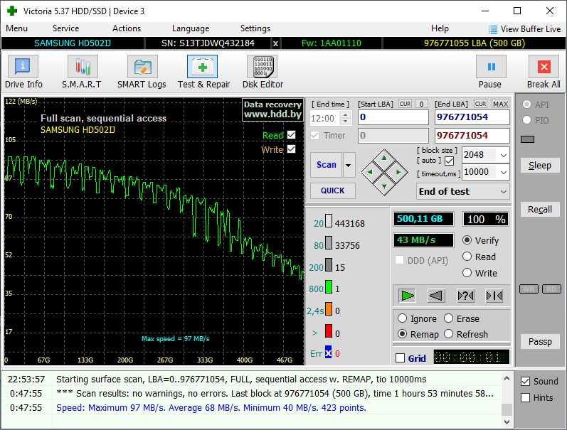 HDD 1Tb WD10EZEX, 1Tb Toshiba DT01ACA100, 500Gb Samsung HD502IJ