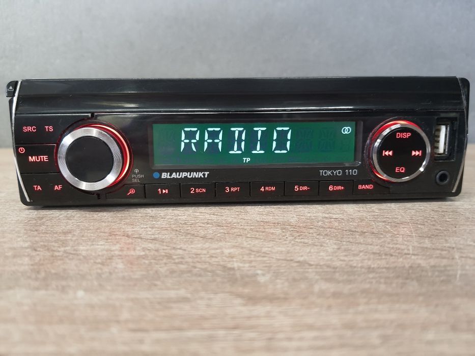 Radio samochodowe Blaupunkt TOKYO 110 karty SD, USB, AUX, RDS, Zadbane RCA dla wzmacniacz