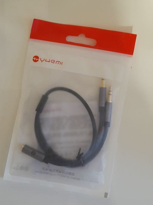 Аудио разветвитель/переходник/сплиттер mini jack 3.5 mm  с микрофоном