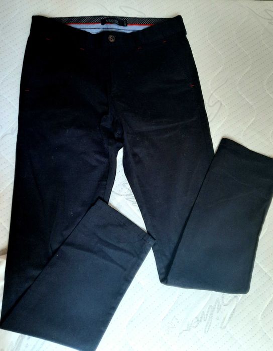 Spodnie męskie Leger (Franco Feruzzi) ciemny granat 70/176 jak nowe