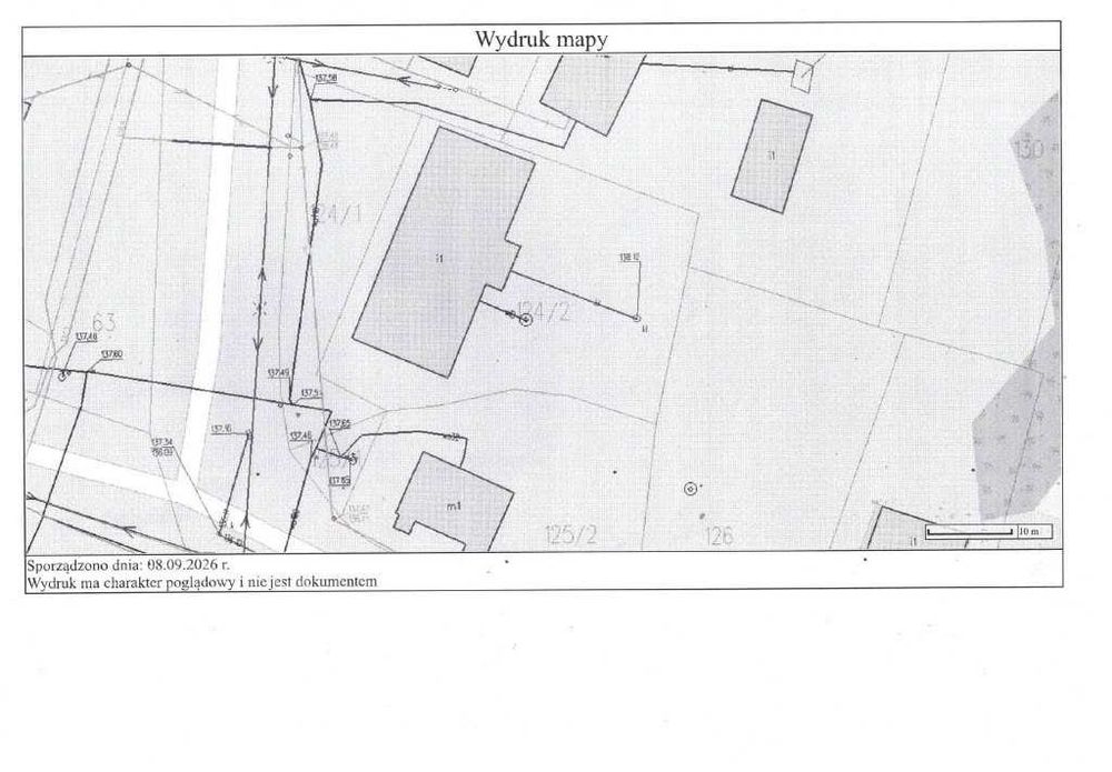 Działka budowlana w centrum Strzegocina 1137 m² - Widok 3