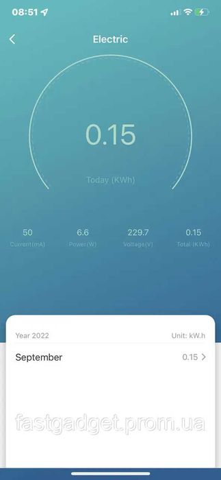 Розумна WIFI розетка  20А Smart Plug з енергометром, вай фай розетка