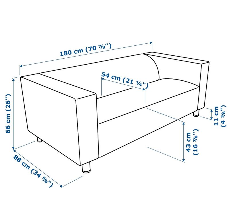 Sofá klippan IKEA  2 lugares