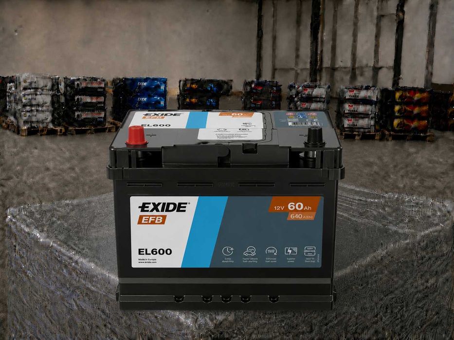 Автомобільний акумулятор EXIDE EFB 60Ah, 12V, 3661024035682