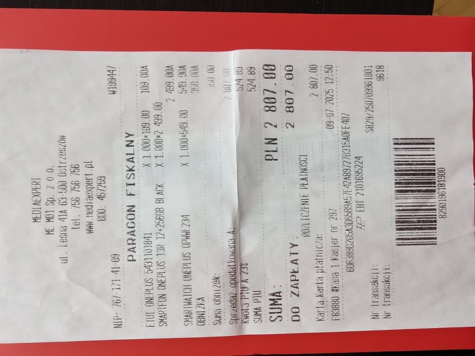 Oneplus 13R 4 miesięczny