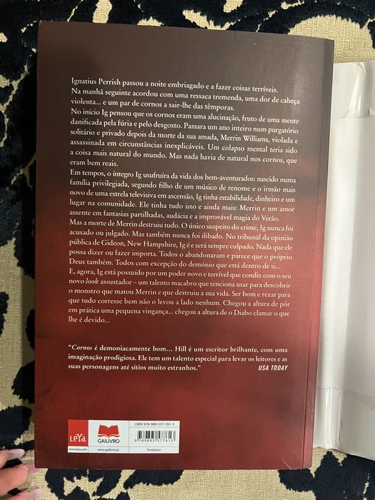 Livro cornos de Joe hill