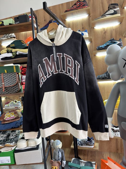 Худі AMIRI Big Logo Faded Black / Brown Off White Bape