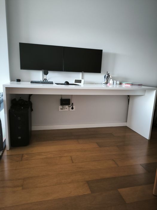 Secretária lacada branco