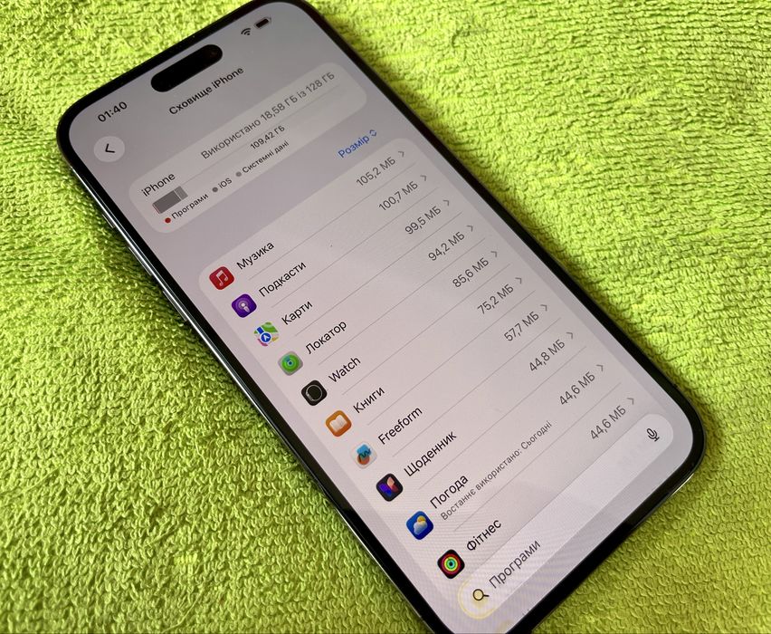 Телефон Apple Iphone 14 Pro Max (2022) 128Gb Deep purple 88% Neverlock