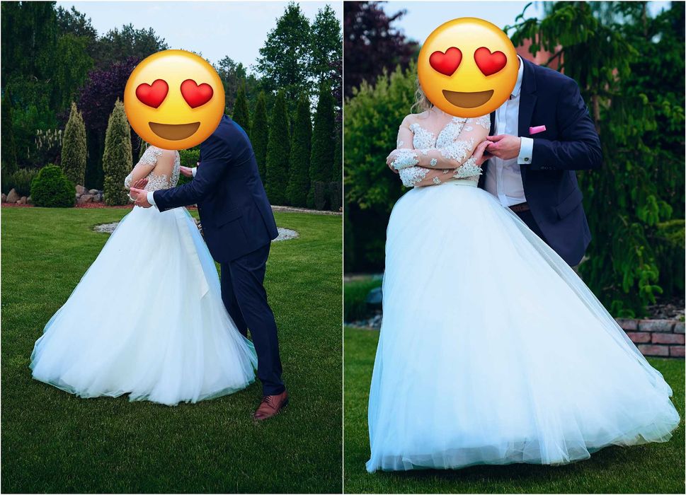 Suknia ślubna Milla Nova Jersey, R. 38, Ivory