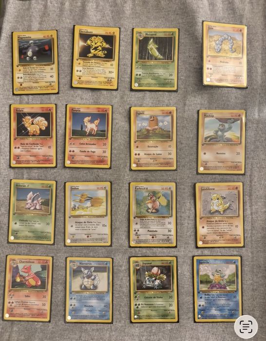 Cartas Pokemon Base Set 1a ediçao