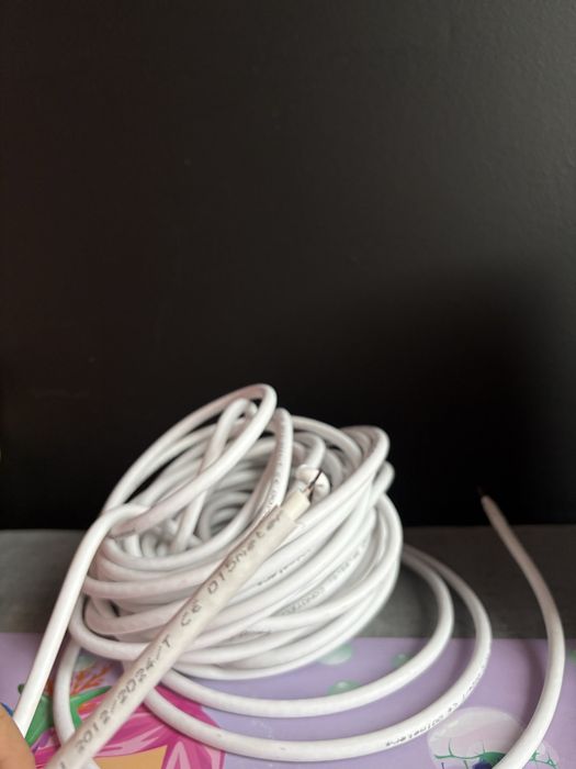 Kabel antenowy koncentryczny 75 Ohm (Coaxial) – Biały