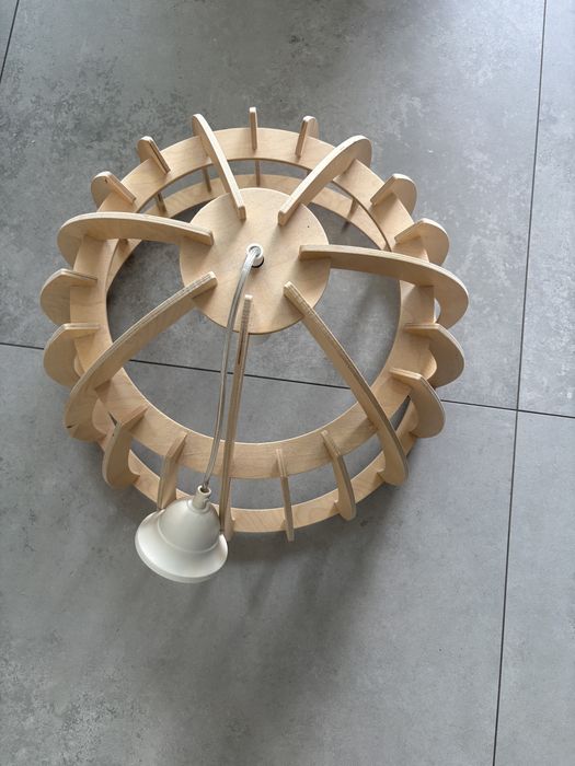 Lampa sufitowa, drewniana