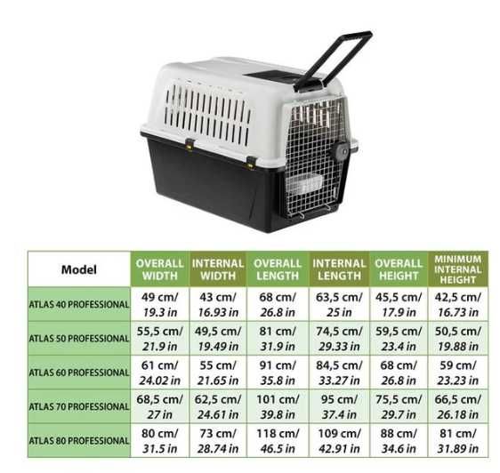 Caixa de Transporte Pet Ferplast Padrão IATA + Bolsa Pet pequena