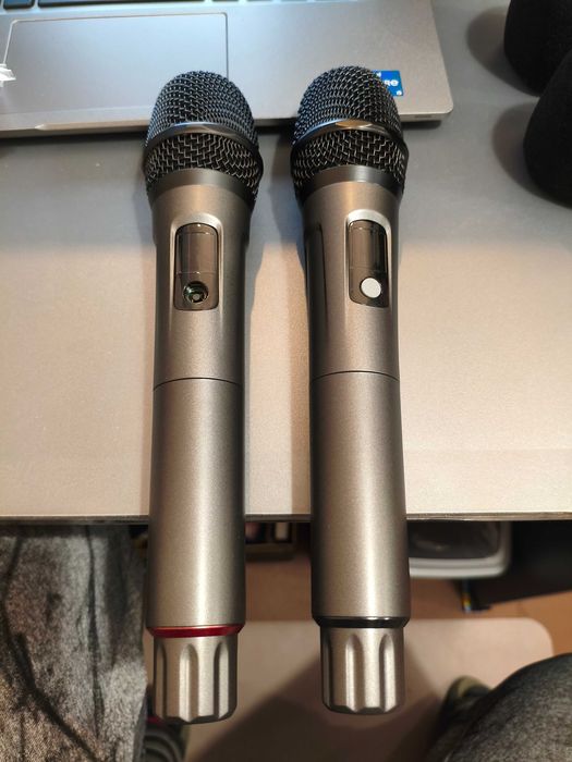 Zestaw mikrofonów bezprzewodowych Aveek 2x mic + odbiornik