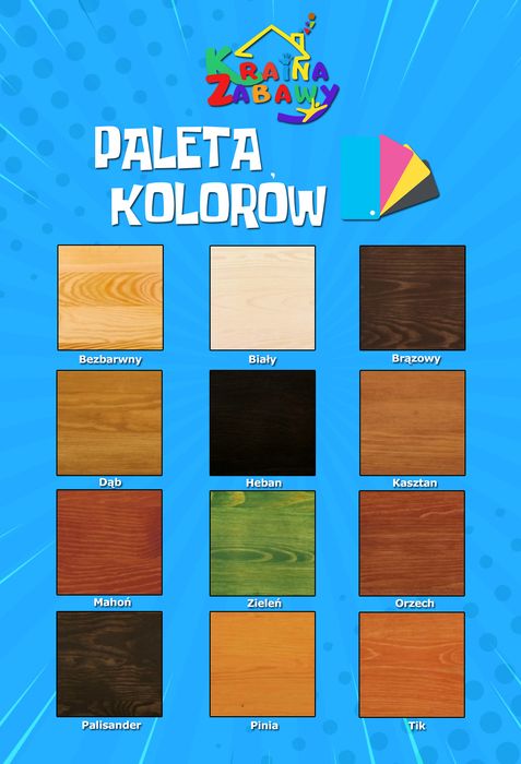 Drewniany Plac Zabaw do ogrodu - PROMOCJA - DYZIO - Domek - Huśtawka