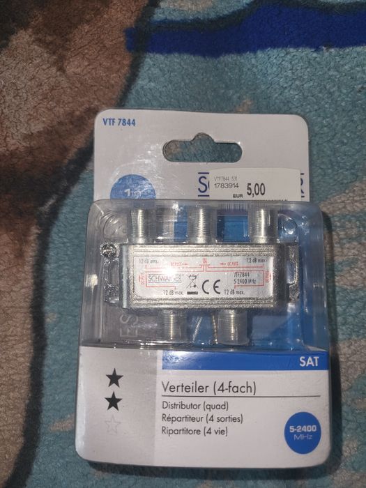 Rozgałęźnik antenowy - splitter TV-SAT - 4 wyjścia